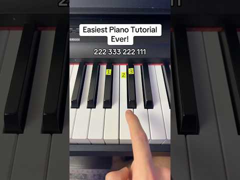 Easiest Piano Tutorial Ever! #easy #piano #tutorial