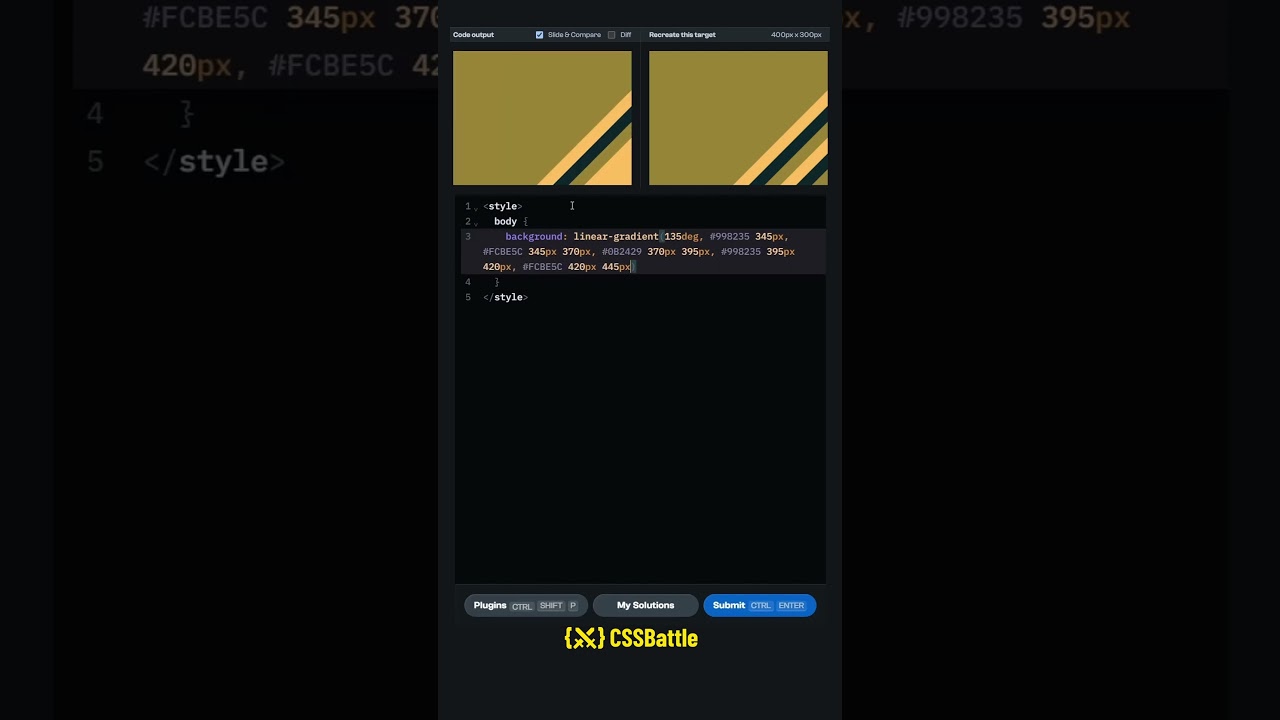 CSS Battle #146 - Streaks Solution 🖥️