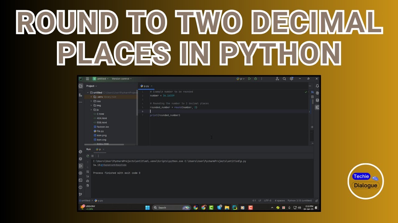 Mastering Python: How to Round Numbers to Two Decimal Places 💡