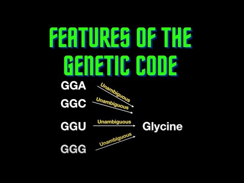 UMLE Step 1 - Lesson 7 - Features of the genetic code