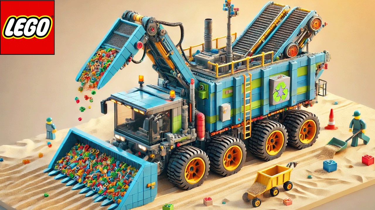 Lego Technic Beach Cleaner in Action π