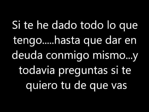 Franco de Vita-Tu de que vas con letra