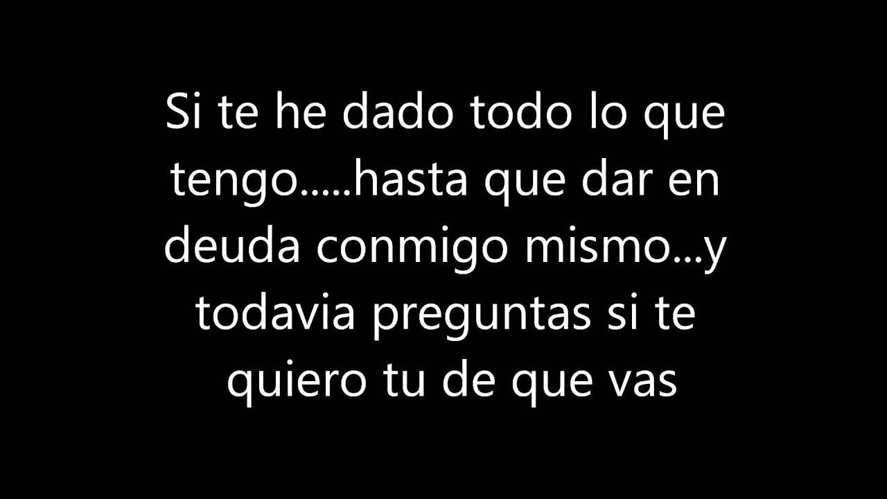 Franco de Vita-Tu de que vas con letra