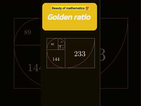 Golden Ratio & Fibonacci Perfect#maths