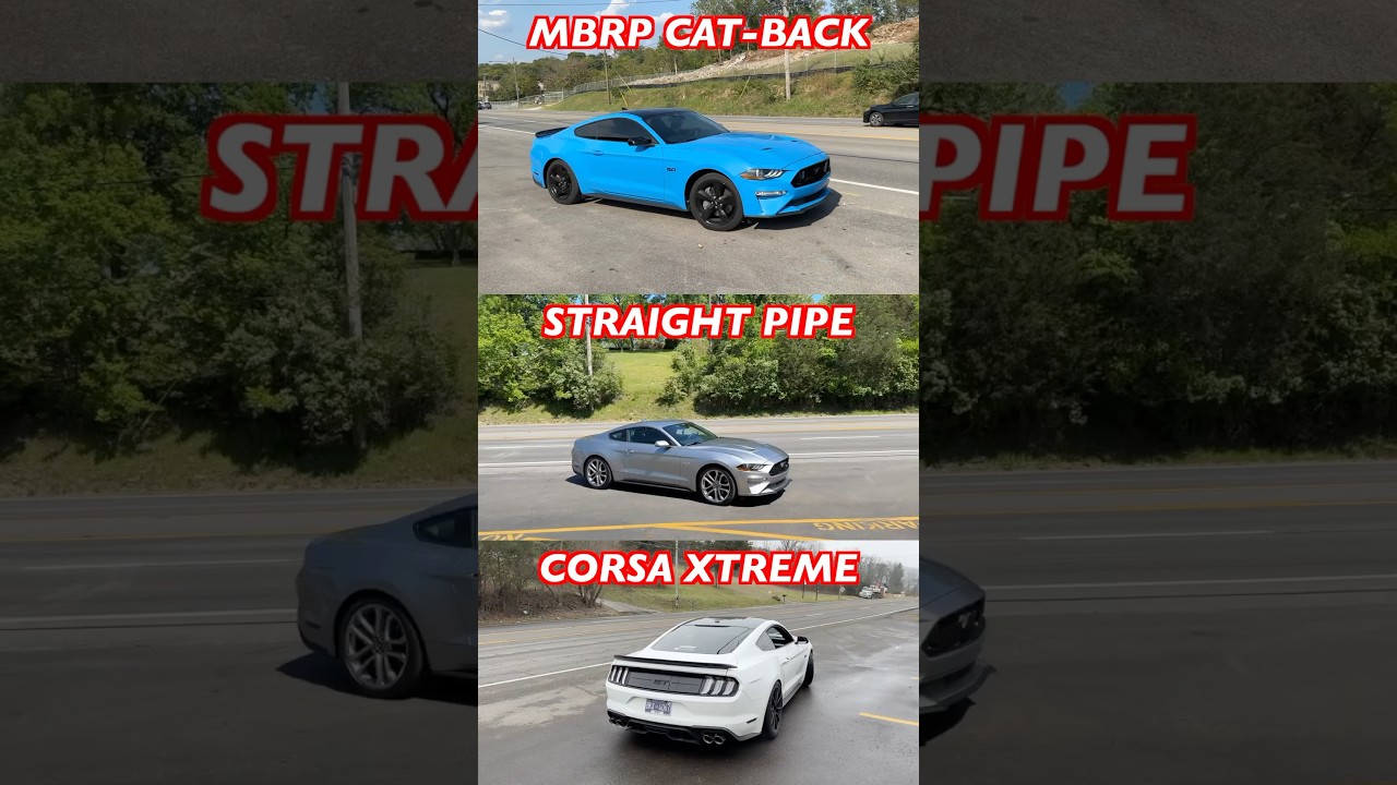 Ford Mustang GT: MBRP, Straight Pipe & Corsa Exhaust Comparison