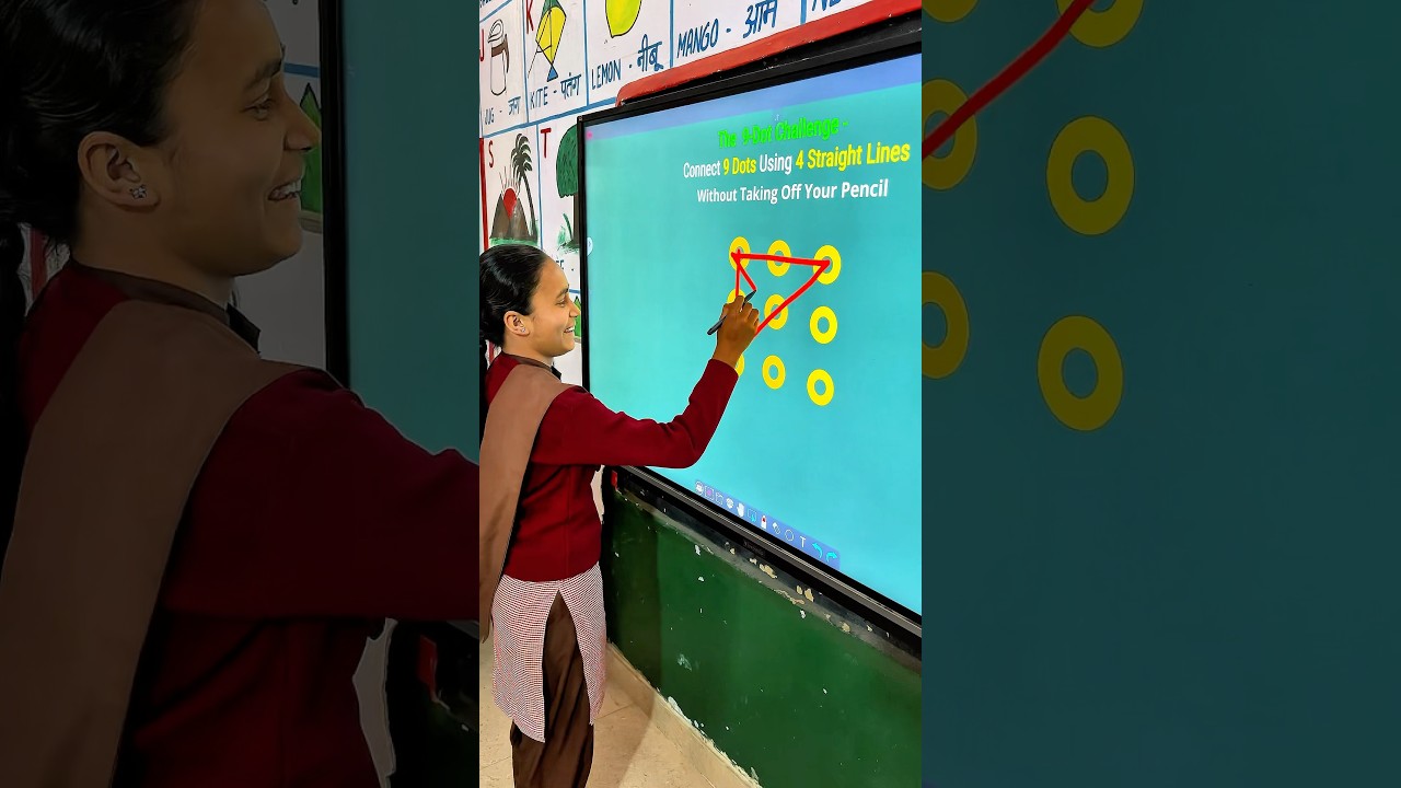 Can You Solve the 9-Dot Puzzle in Just 4 Lines? 🖊️