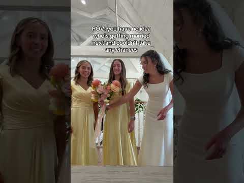 definitely not me but she says the same thing so… #wedding #bridesmaids #viral #marriage #shortvideo