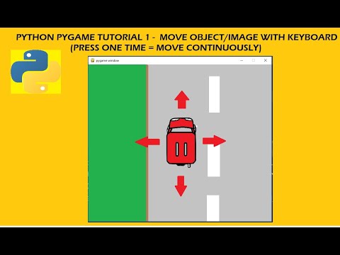 move object/image with keyboard and set background(pygame tutorial 1)