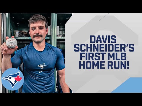 Davis Schneider hits FIRST Big League blast in his FIRST at-bat!