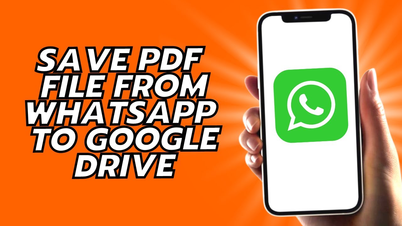 Save WhatsApp PDF to Google Drive ЁЯУе