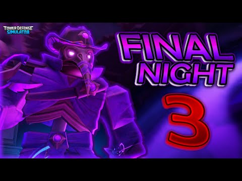 I Beated Night 3 it WAS HARD! Halloween 2025 (GAMEPLAY) | Tower Defense Simulator (Roblox)