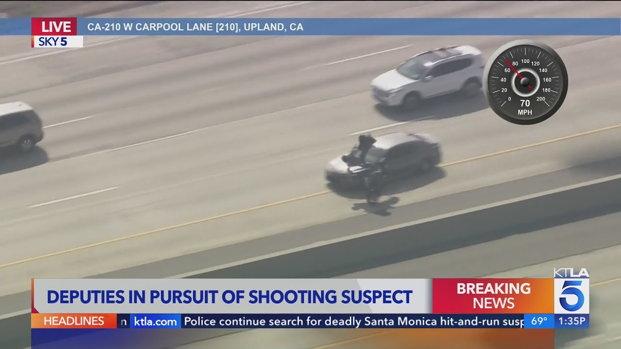 Fleeing motorcyclist crashes during high-speed pursuit east of Los Angeles | Los Angeles Car Chases