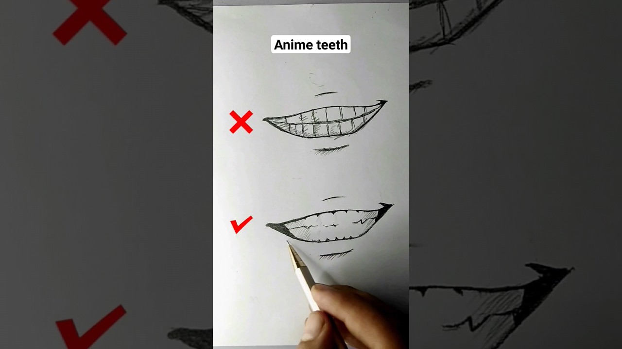 Anime Mouth & Teeth Drawing Guide 😊