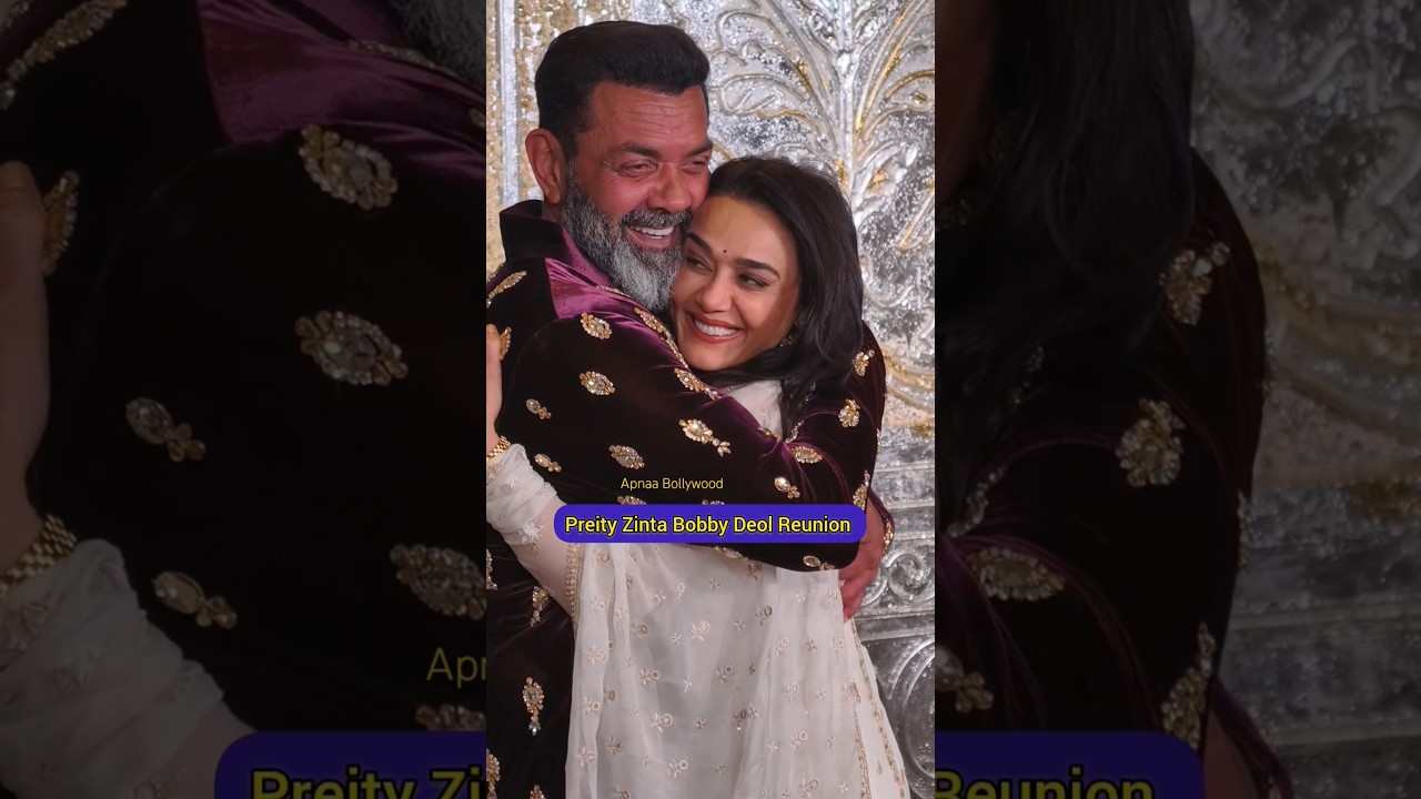 Preity Zinta & Bobby Deol Share Heartwarming Reunion Hug ❤️