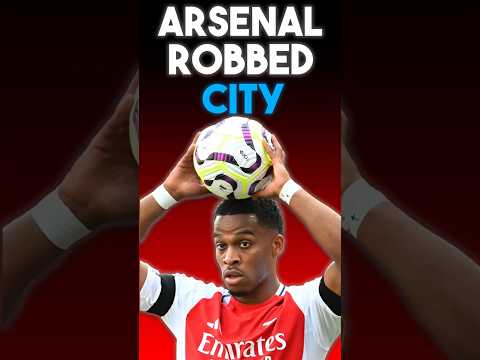 Arsenal Cheated in Their 1-1 Draw With Man City
