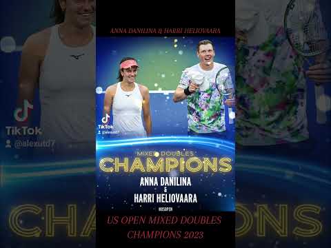ANNA DANILINA & HARRI HELIOVAARA US OPEN MIXED DOUBLES CHAMPIONS 2023