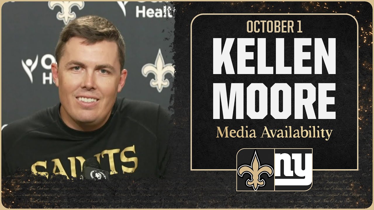 Kellen Moore Provides Injury Update Ahead of Giants vs. Saints Week 5 🏈