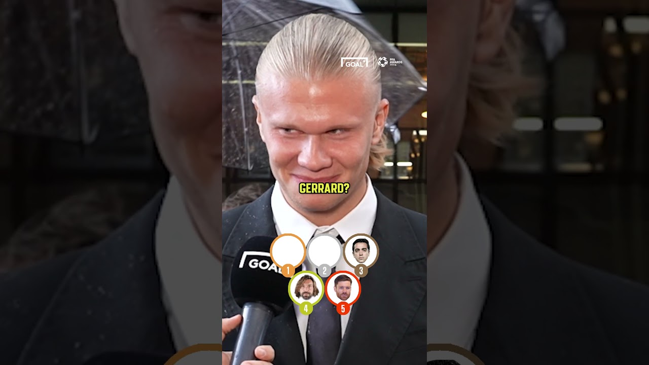 Erling Haaland Ranks the Greatest Midfield Legends ⚽ #Shorts