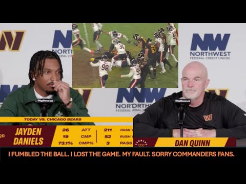 Jayden Daniels: "MY FAULT" Talks LOSS vs. Bears, Postgame Press Conference