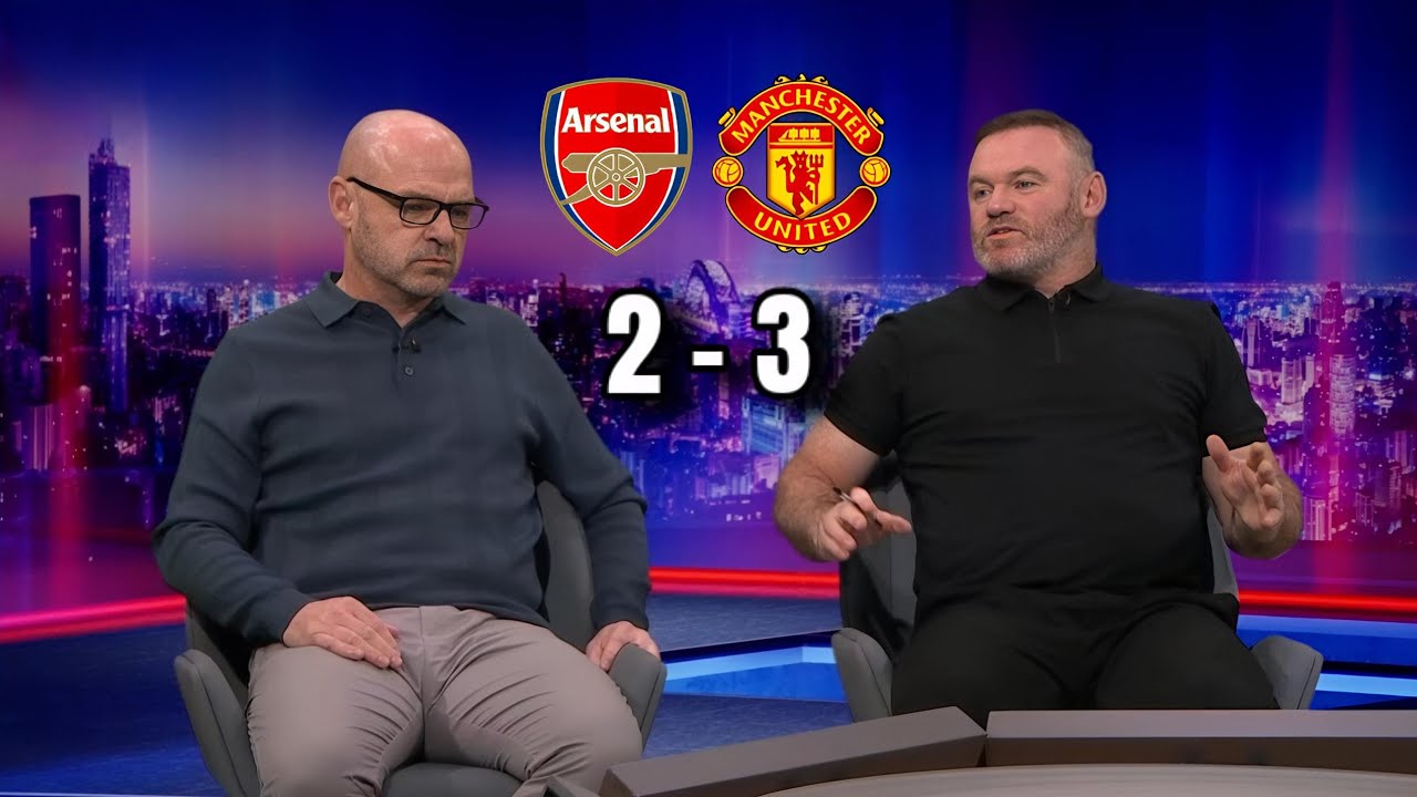 Rooney Reacts to Man United's Thrilling 3-2 Win vs Arsenal ⚽