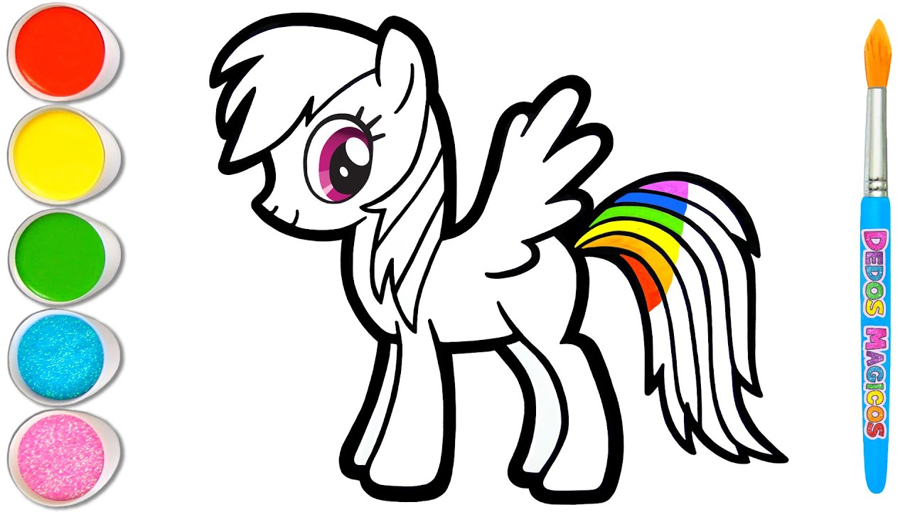 5 Dibujo y Pintura de Personajes de Mi Pequeño Pony ✨🦄