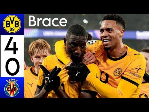Dortmund 4-0 Villarreal: Guirassy Scores Brace ⚽