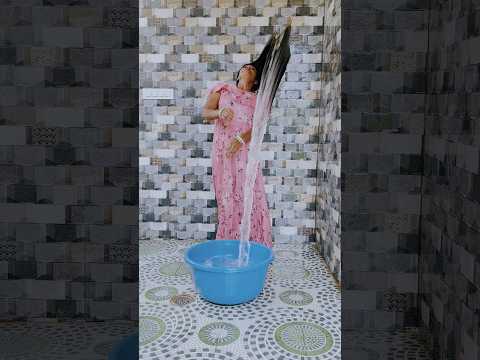 Hair wash slow motion 👱♀️#shorts #viral #longhair #hairstyle #trending #hair #youtubeshorts #vlog