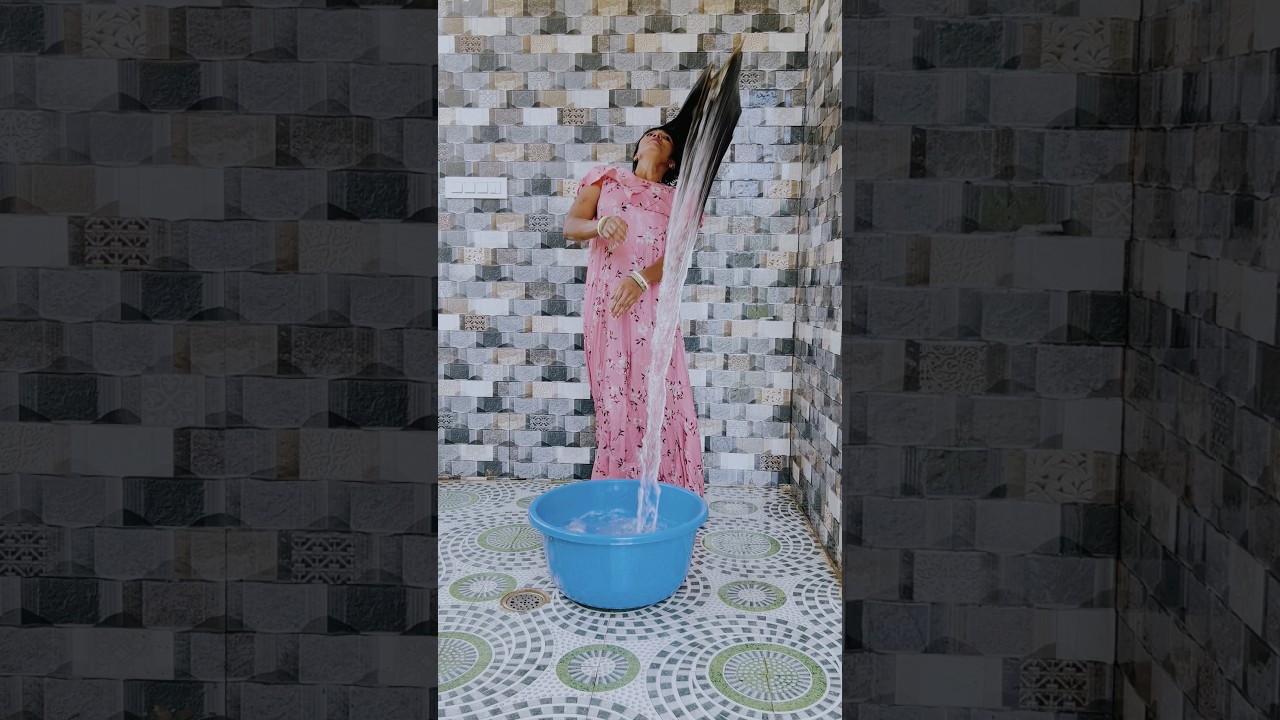 Mesmerizing Slow Motion Hair Wash β¨ | Trendy Hairstyles & Tips