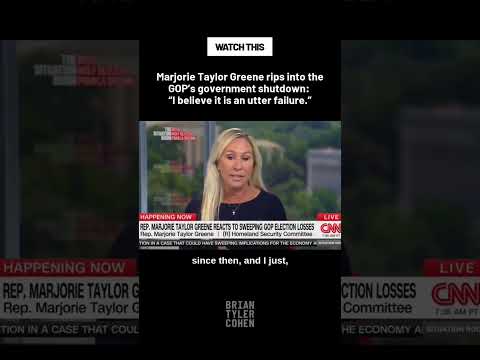 Marjorie Taylor Greene rips into the GOP's government shutdown: "I believe it is an utter failure"