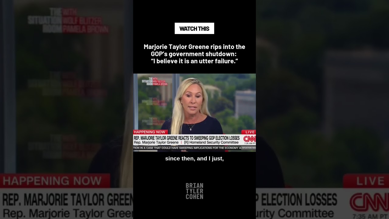 Marjorie Taylor Greene Slams GOP Over Government Shutdown ๐จ