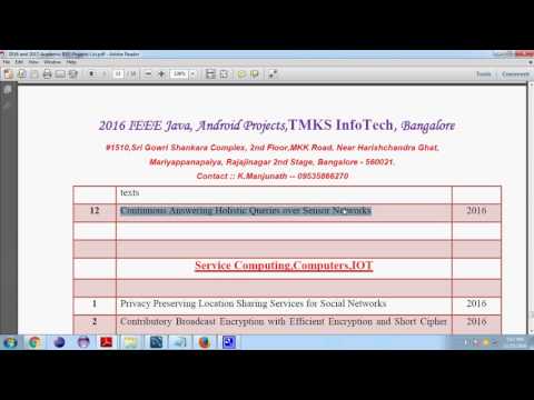 2016 Top IEEE Parallel & Distributed System Projects (2016-2017) 📊