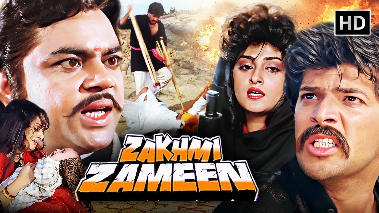 Experience the Thrill of 90s Bollywood with 'Zakhmi Zameen' (1990) 🎬 | Action Classic with Jaya Prada & Paresh Rawal