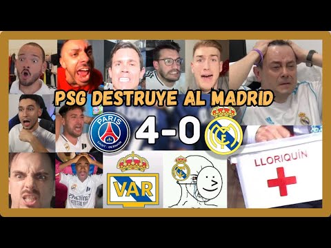 🔥🤣MEJORES LLOROS MADRIDISTAS CON EL PSG 4 REAL MADRID 0 (EL MADRID QUEDA EN RIDÍCULO)
