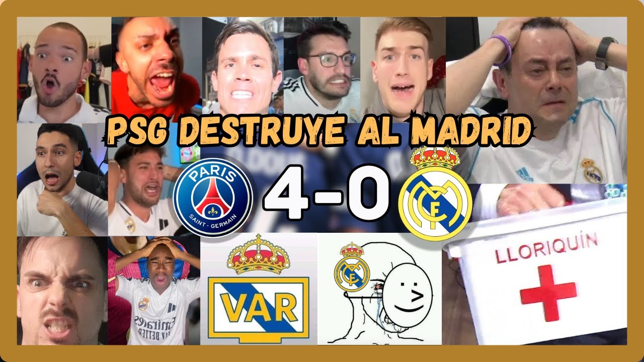 Mejores Momentos de la Derrota del Real Madrid ante el PSG (0-4)