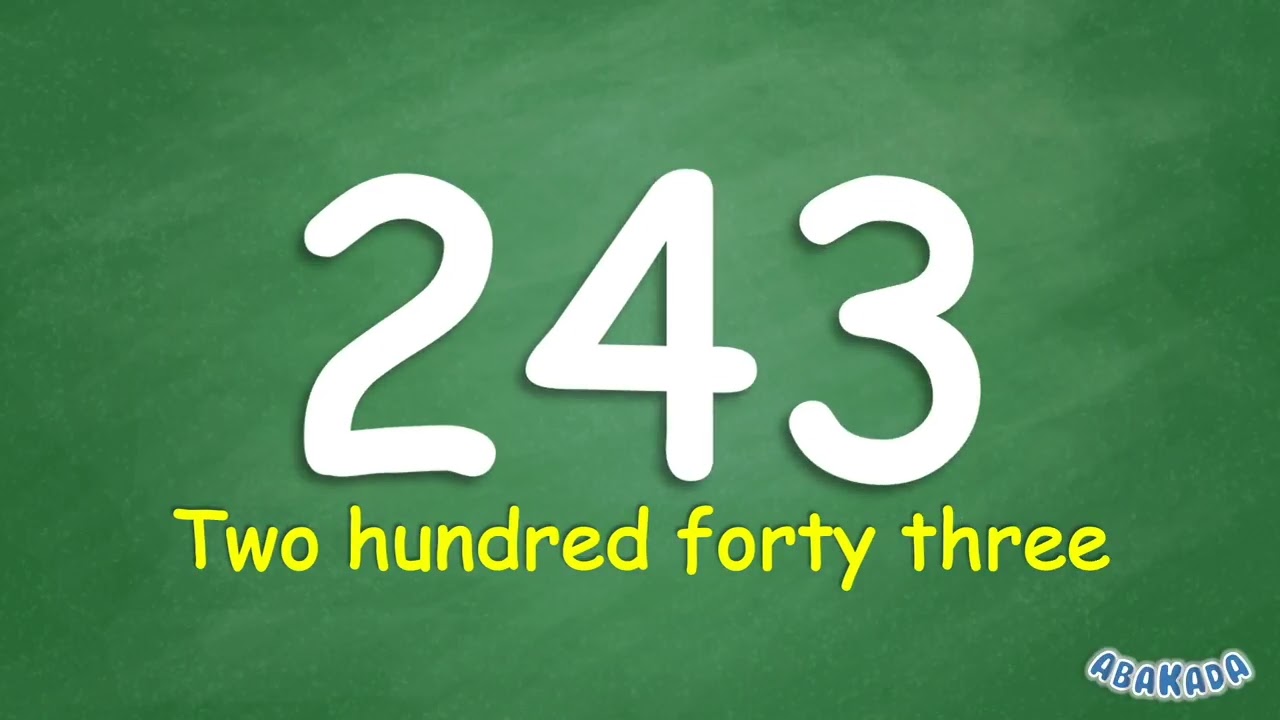 Learn to Count from 1 to 1000 π