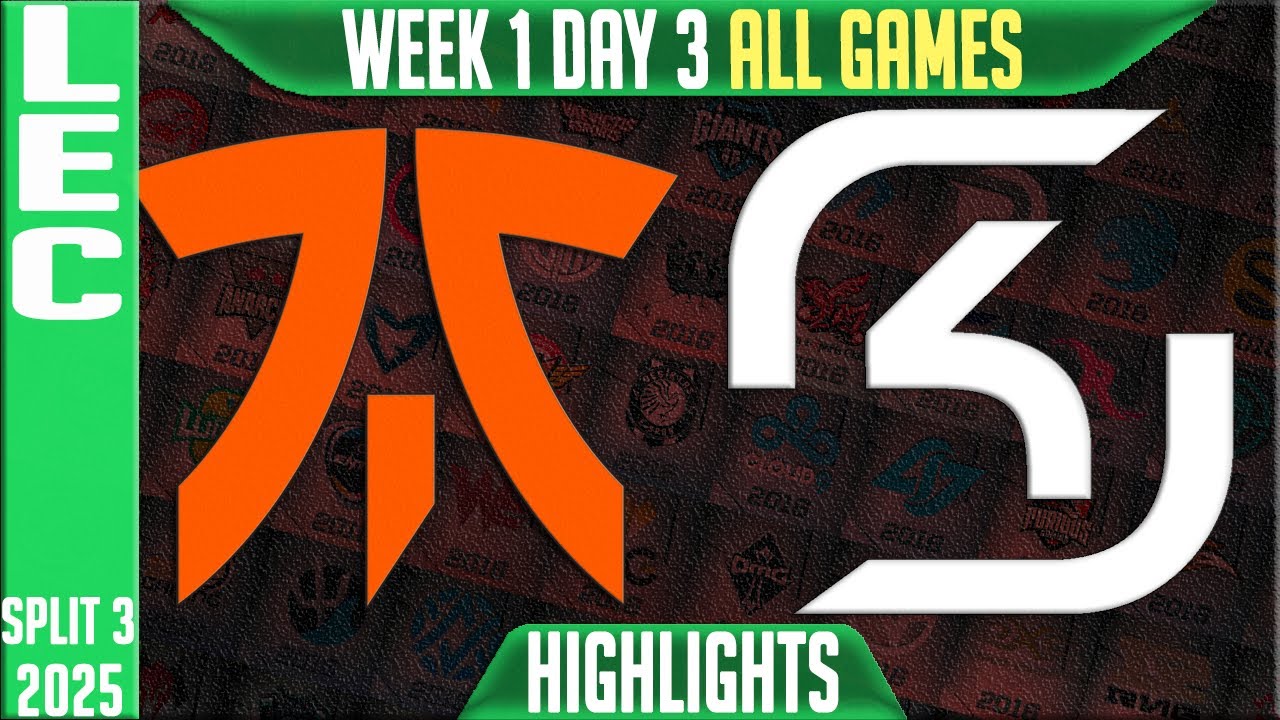 FNC vs SK Highlights | Exciting Moments from LEC Week 1 Day 3 Split 3