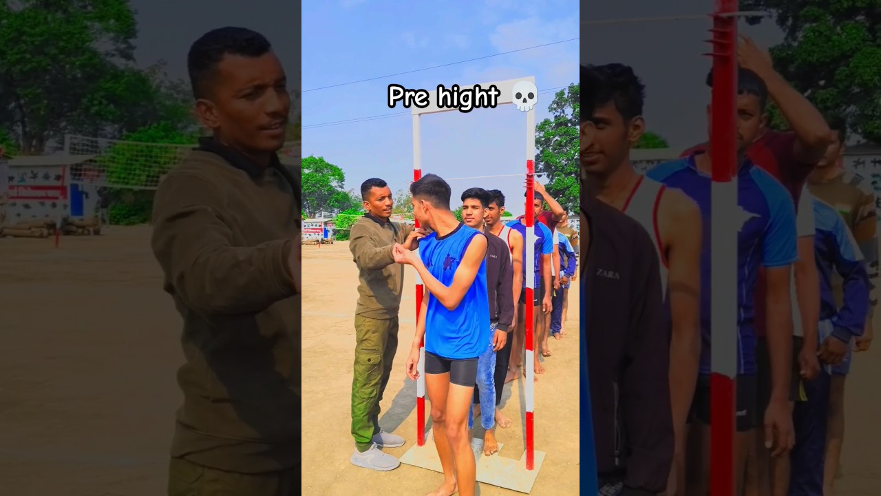 pre height measurement 💀 🇮🇳#army #shorts #indianarmy #sainikvijay