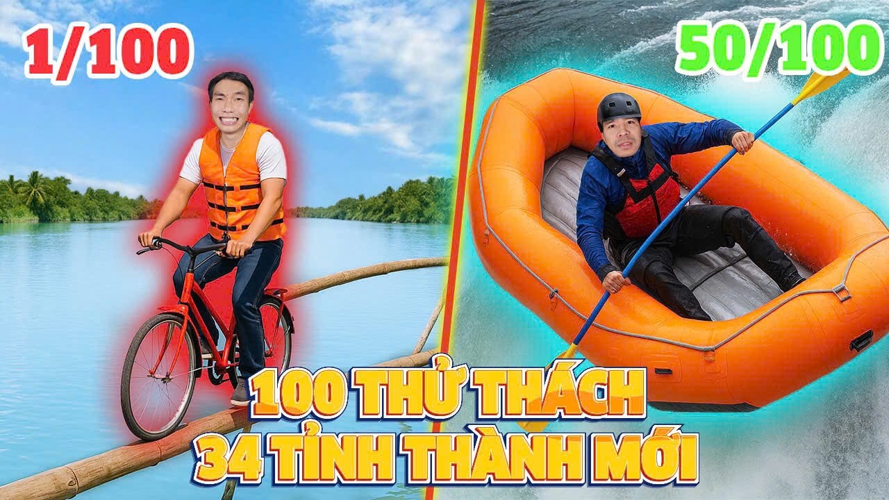 PHD: Vượt 100 Thử Thách tại 34 Tỉnh Thành 🚀