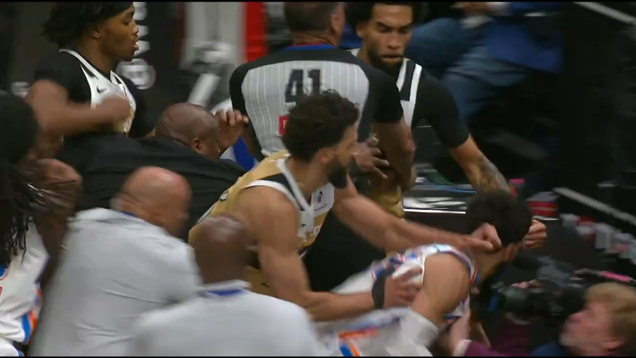 Justin Champagnie Faces Ejection After Brawl with Ajay Mitchell 🏀