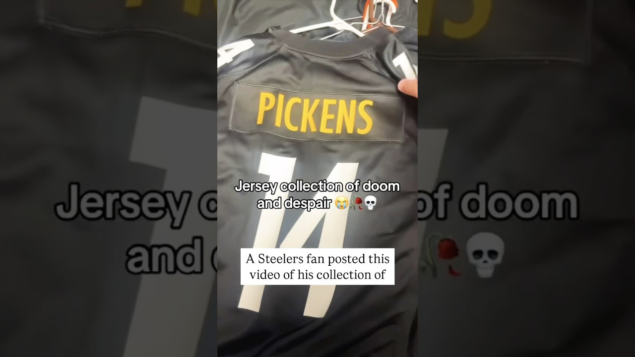 Steelers Fan Shares Heartbreaking Jersey Collection 😢
