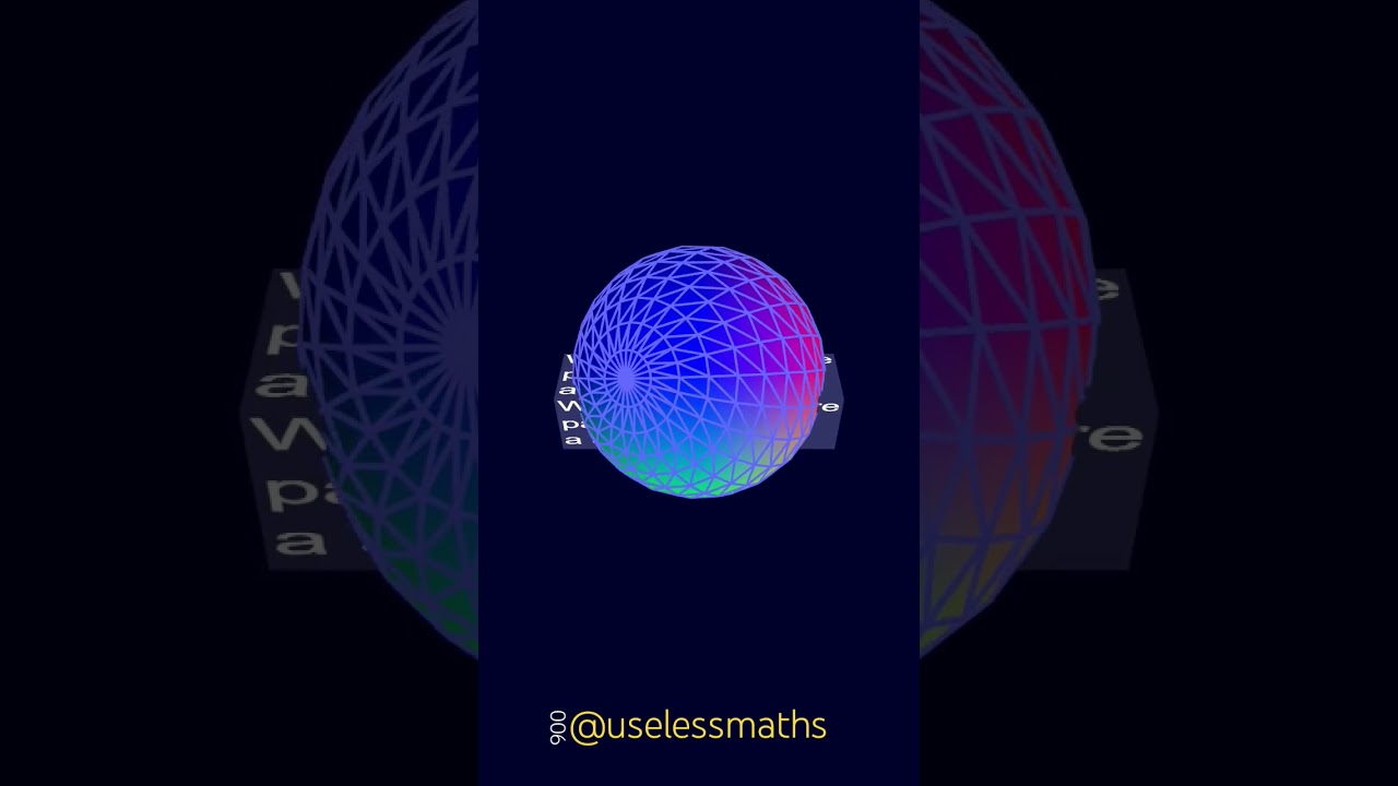 When a 4D sphere passes through a 3D space. Adapted from the glorious "Flatland" novel by E.A.Abbott