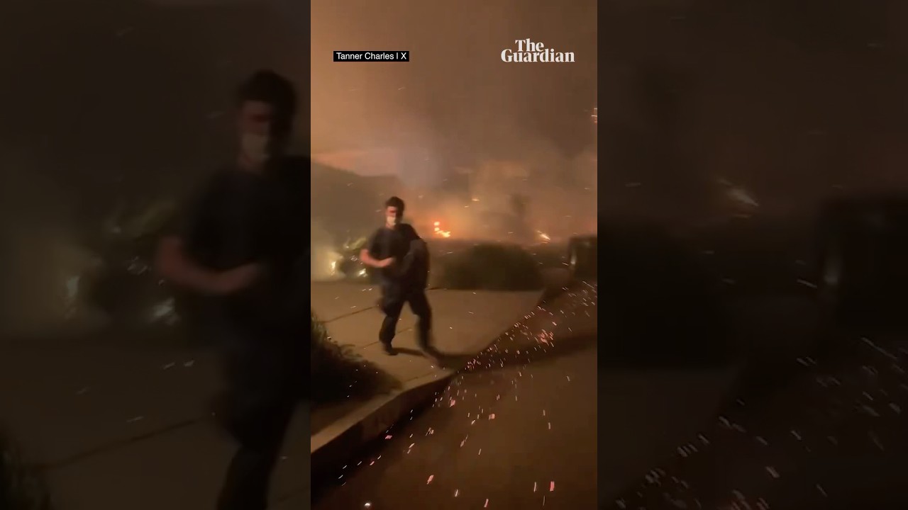 California Wildfires Force LA Residents to Flee 🚒