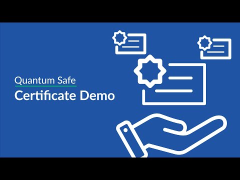 Quantum-Safe Certificates and Demo of Certificate Creation