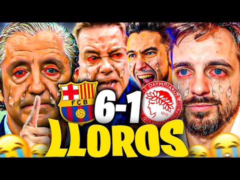 😂LOS MEJORES LLOROS MADRIDISTAS al FC BARCELONA 6-1 OLYMPIACOS - JKCLife, Ubietoo, Los Futbolitos...