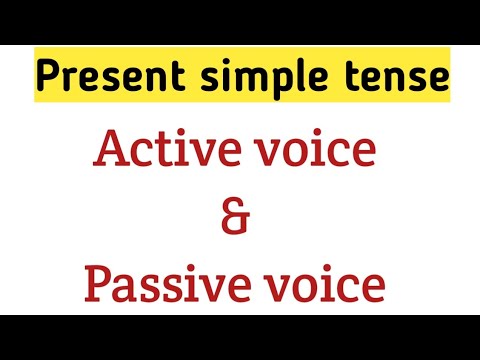 Present Simple Active & Passive Voice | Sunshine English