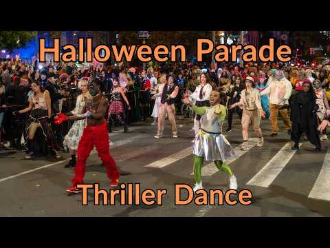 Halloween Parade, Michael Jackson's Thriller Dance, New York City 2025 | 4K