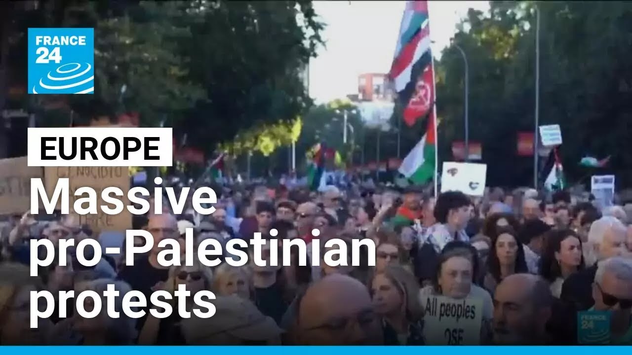 Massive Pro-Palestinian Rallies Across Europe Demand End to Gaza War