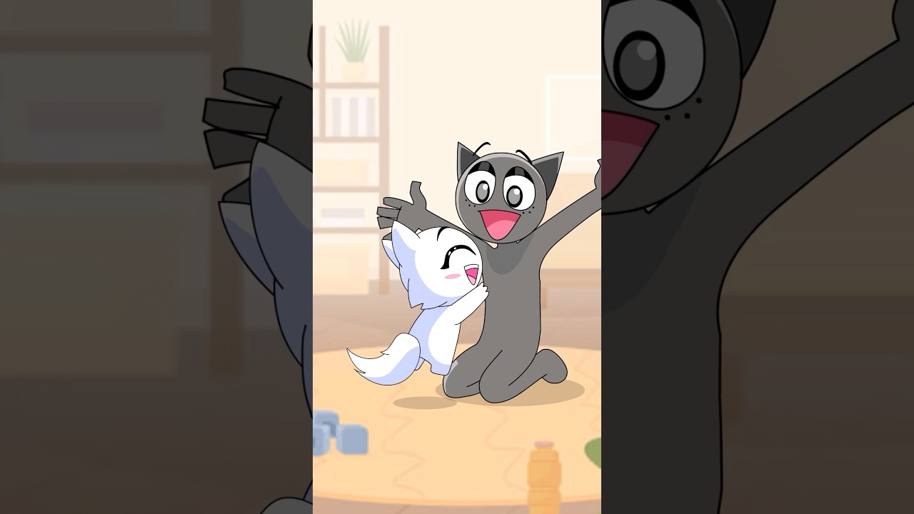 Adorable Gray Wenda Hug Animation π₯°