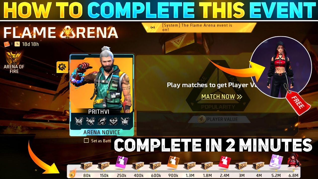 🔥 Complete the Flame Arena Event in Free Fire: Step-by-Step Guide