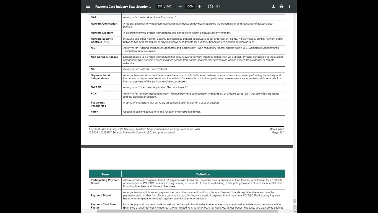 Lesson 43 - PCI DSS Glossary of Terms Part 3